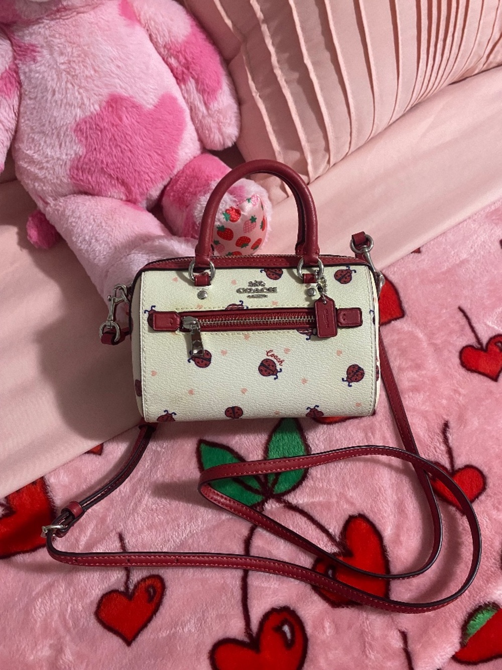 Coach Micro Rowan with Ladybug Print